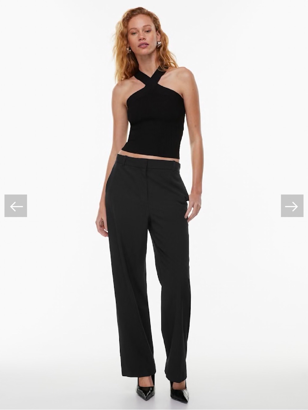 Rachel Zoe Ribbed Cross Strap Tank